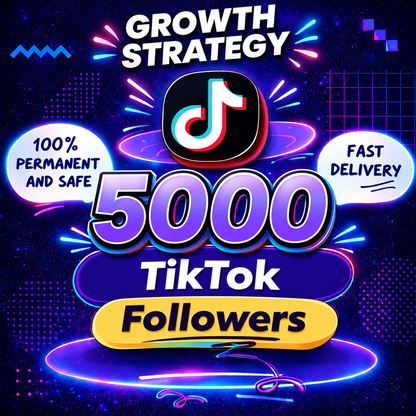 5000 TikTok Followers | Real Growth Service | Fast Processing | Social media marketing