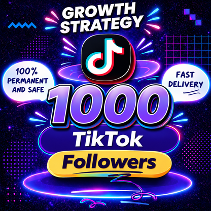 TikTok Followers 1000 | Real Growth Service | Fast Processing | Social media marketing