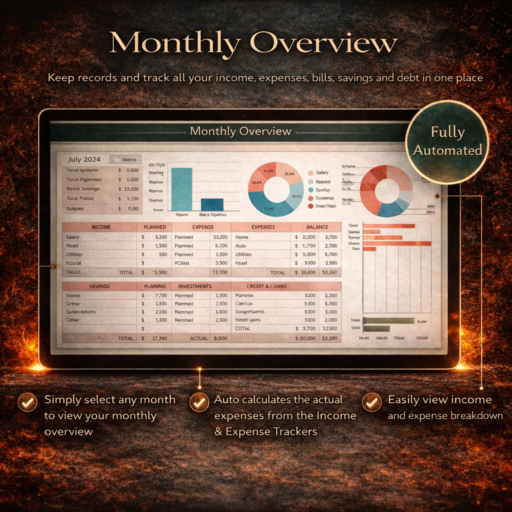 Habit Tracker Spreadsheet Dark Mode Google Sheets Excel Daily Habit Planner Weekly Goal Planner Digital Routine Dashboard