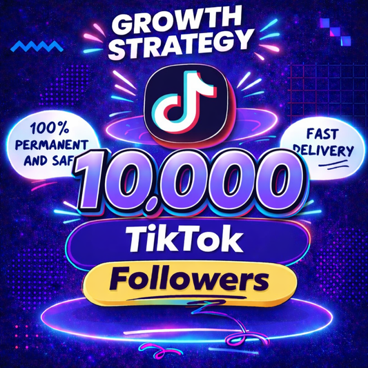10,000 TikTok Followers | Real Growth Service | Fast Processing | Social media marketing
